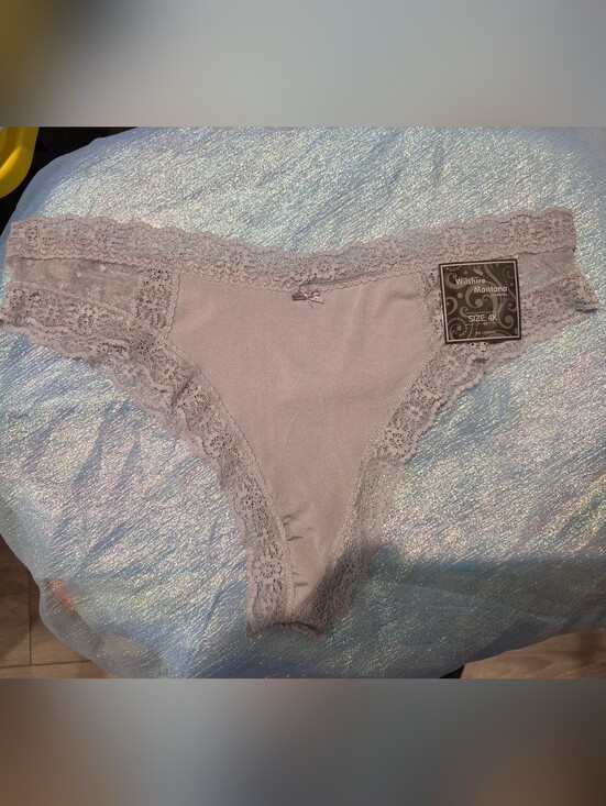 Splendies Other - NWT 4X Lace Trim Bikini Panty in Grey